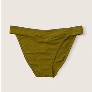 VS PINK - Cotton Crossover Bikini Panty Large